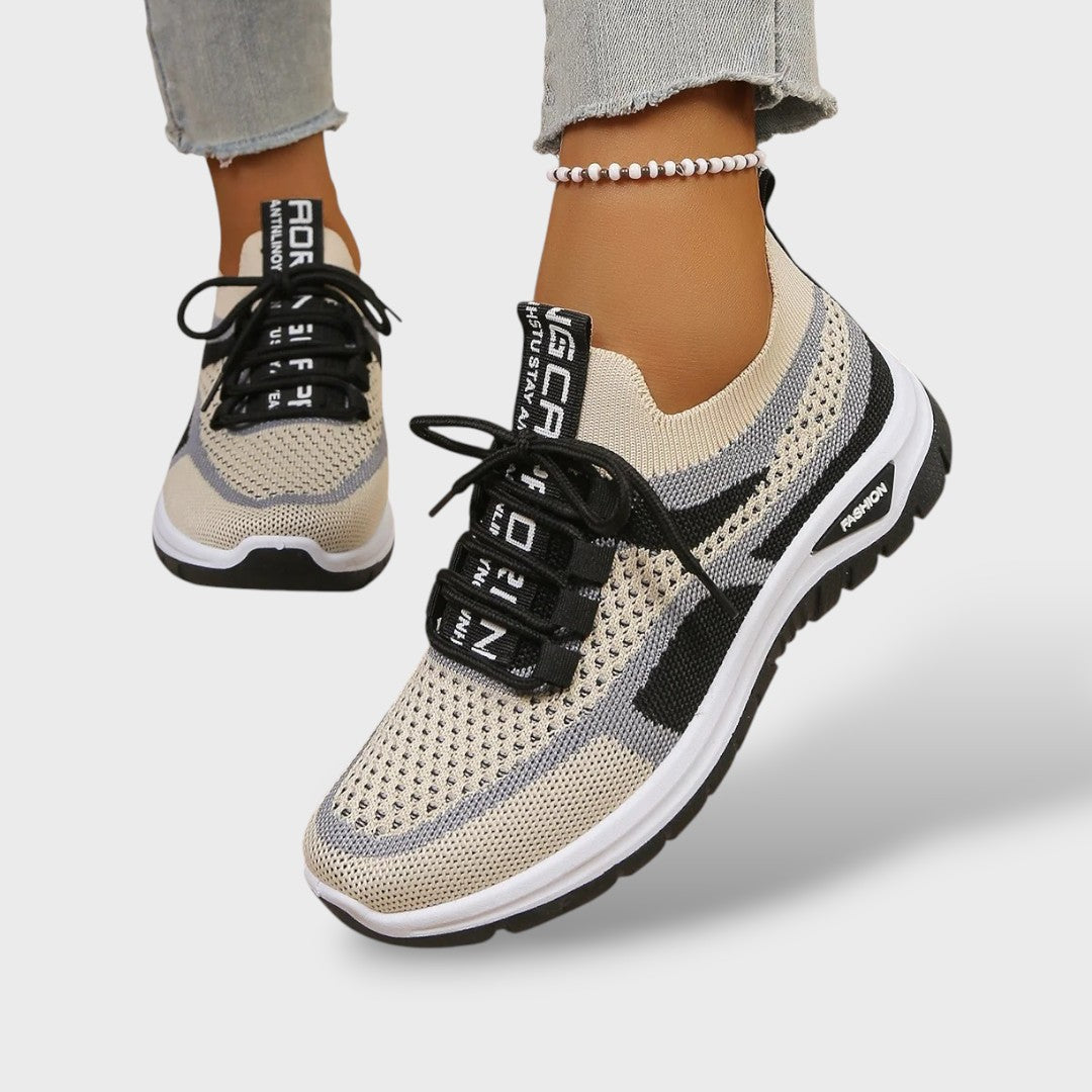 Salma | Zapatillas Ortopédicas Knit Multicolor Suela Chunky