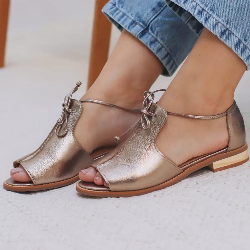 Sandalias Linda con Cordones