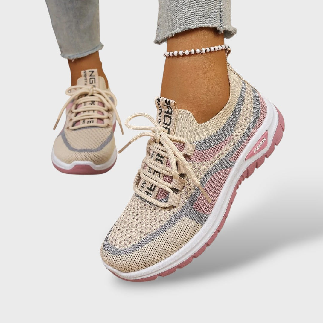 Salma | Zapatillas Ortopédicas Knit Multicolor Suela Chunky