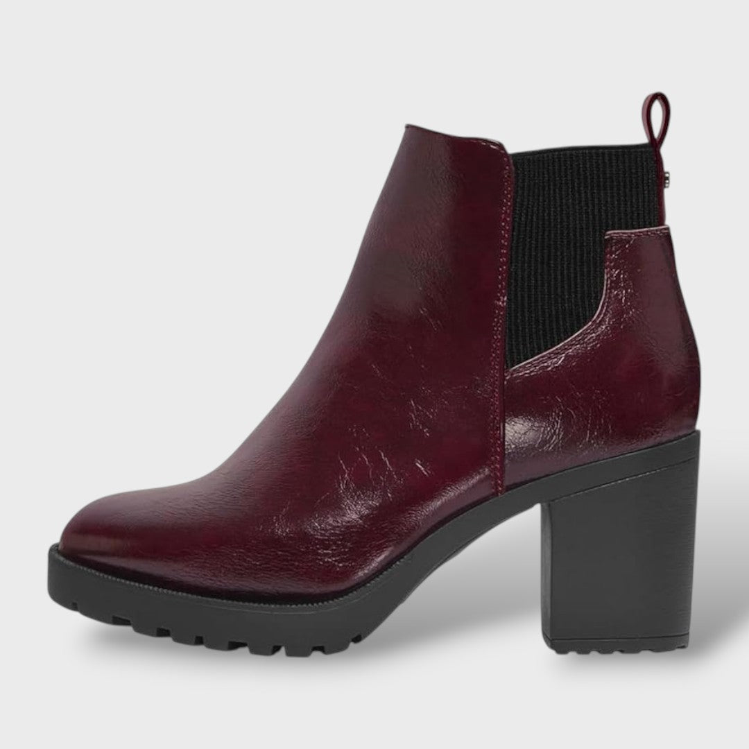 Botines de Tacón Bloque Clásicos Mujer