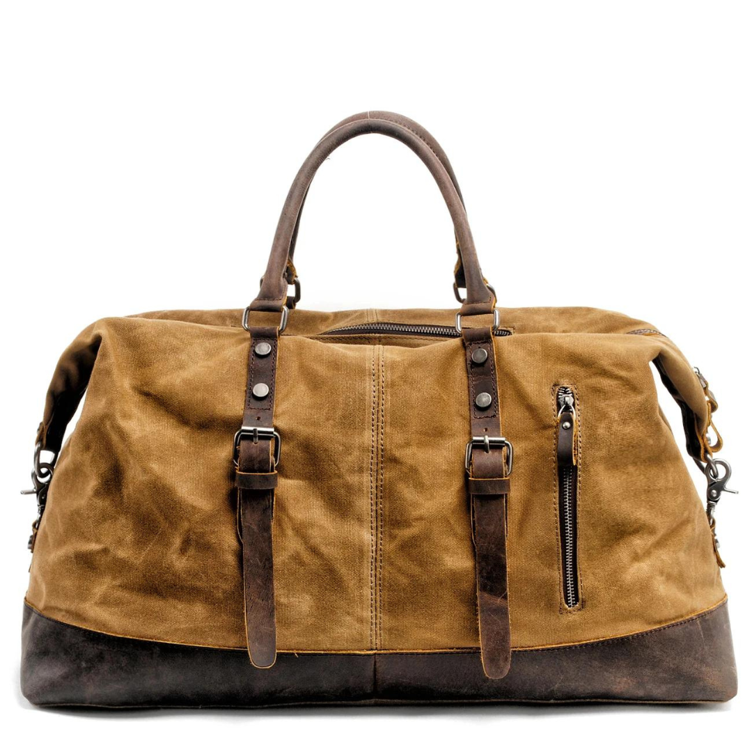 Bolso de Viaje Nate | Lona y Cuero