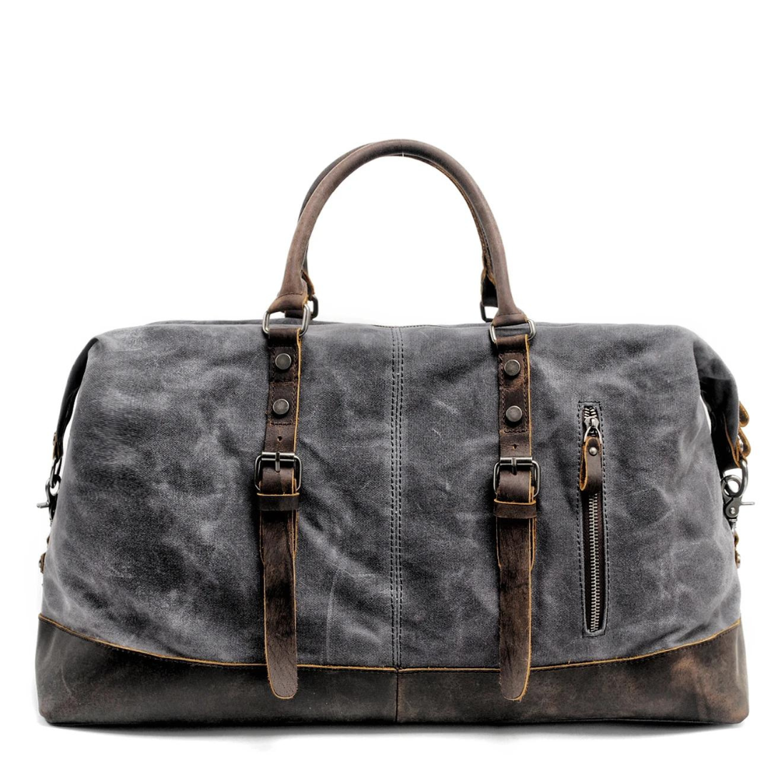 Bolso de Viaje Nate | Lona y Cuero