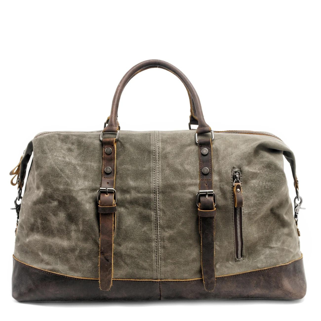 Bolso de Viaje Nate | Lona y Cuero