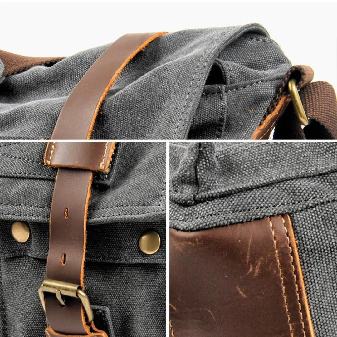 Bolso de Viaje Nate | Lona y Cuero