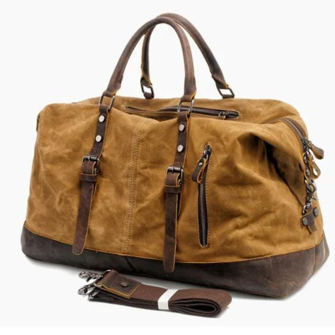 Bolso de Viaje Nate | Lona y Cuero