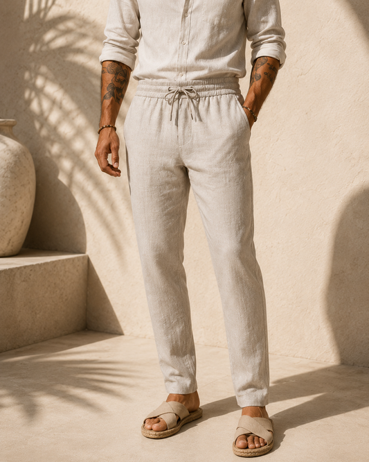 Enzo | Pantalón de lino ligero