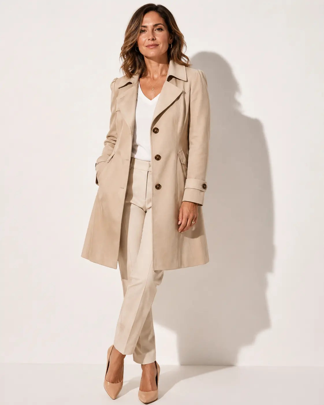 India | Abrigo Vintage Elegante con Botones