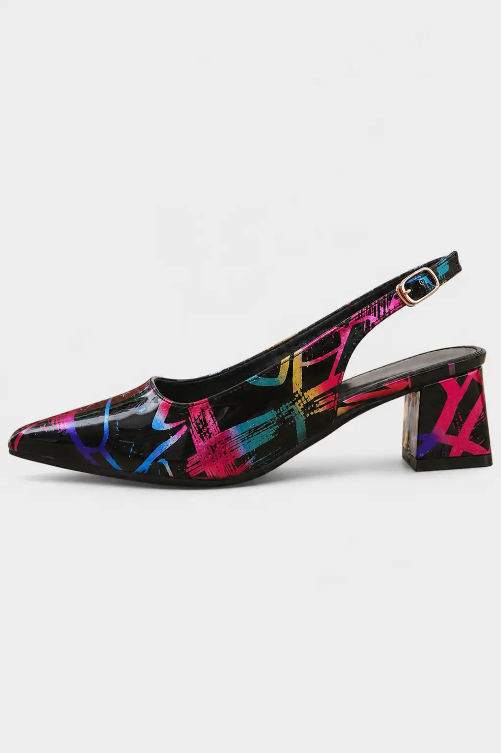 Karthleen™ | Tacones Gruesos con Estampado Geométrico
