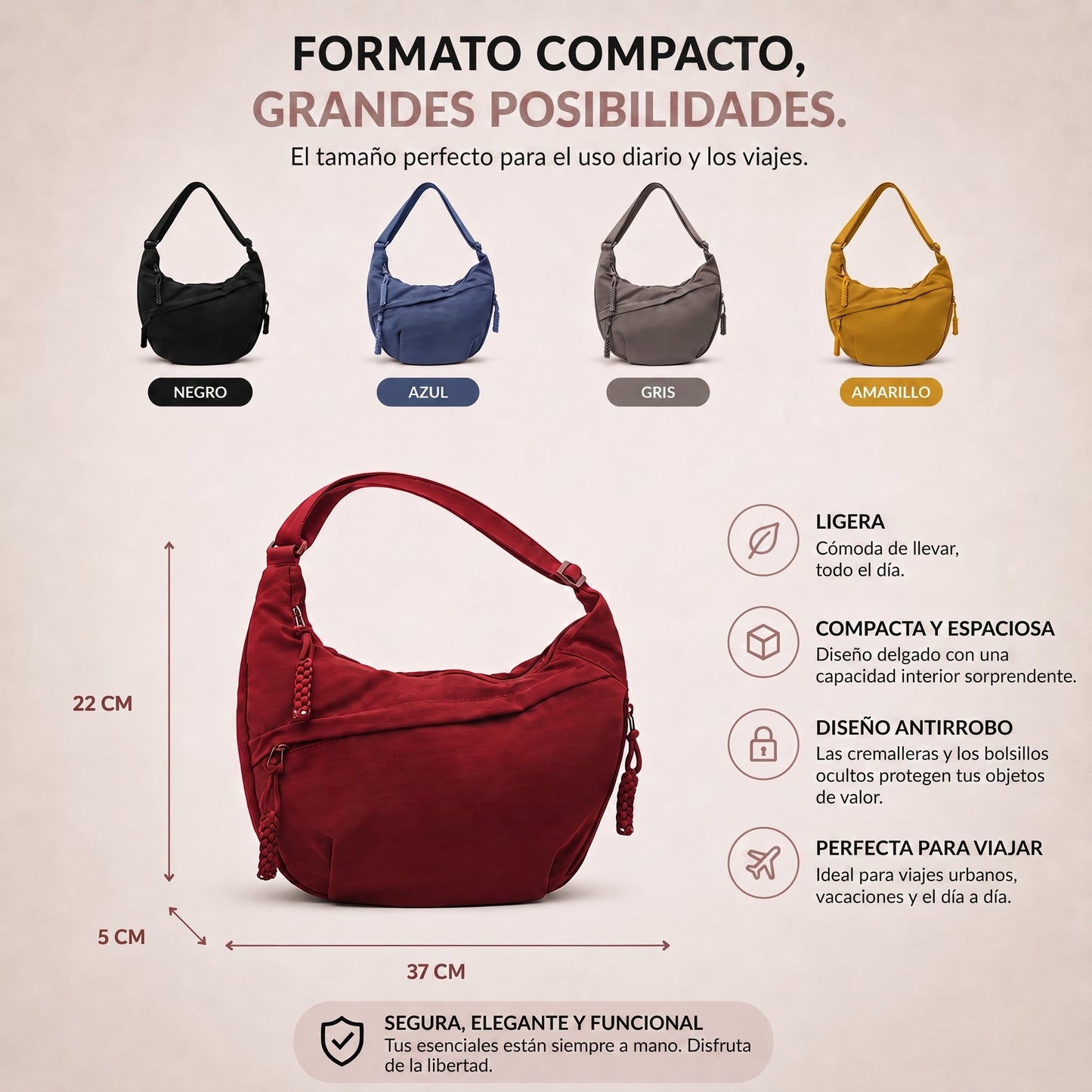 Luna | Bolso de Hombro
