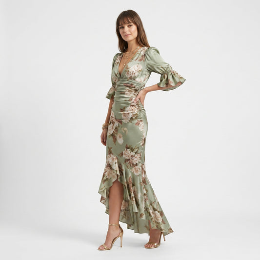 Juliette | Vestido Largo con Estampado Floral