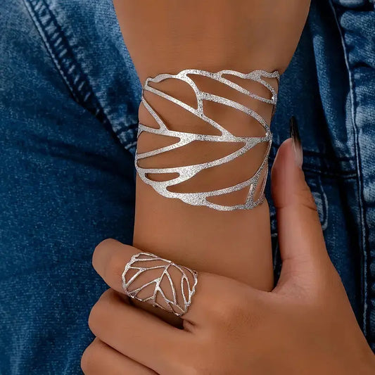Hada | Pulsera vintage con diseño de hojas