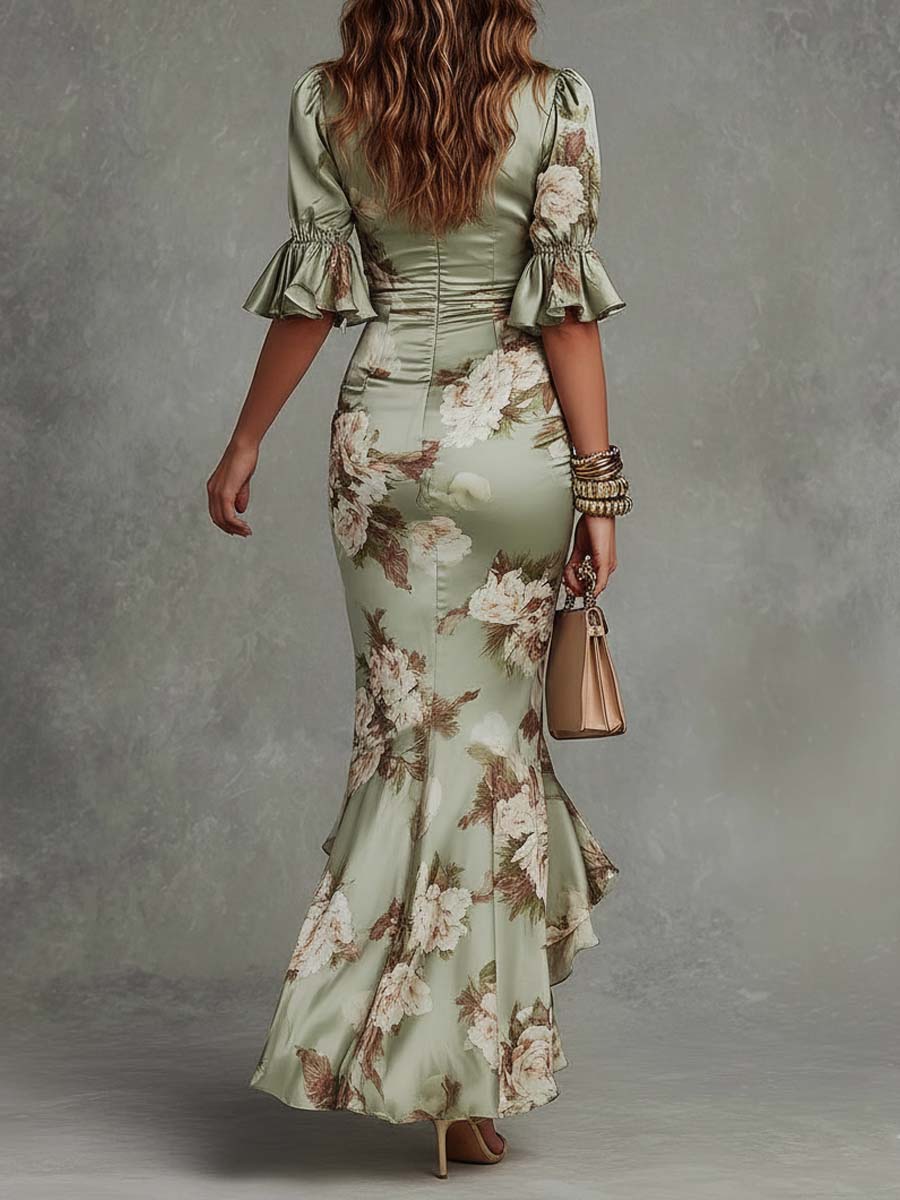 Juliette | Vestido Largo con Estampado Floral