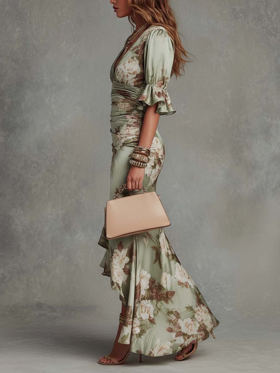 Juliette | Vestido Largo con Estampado Floral