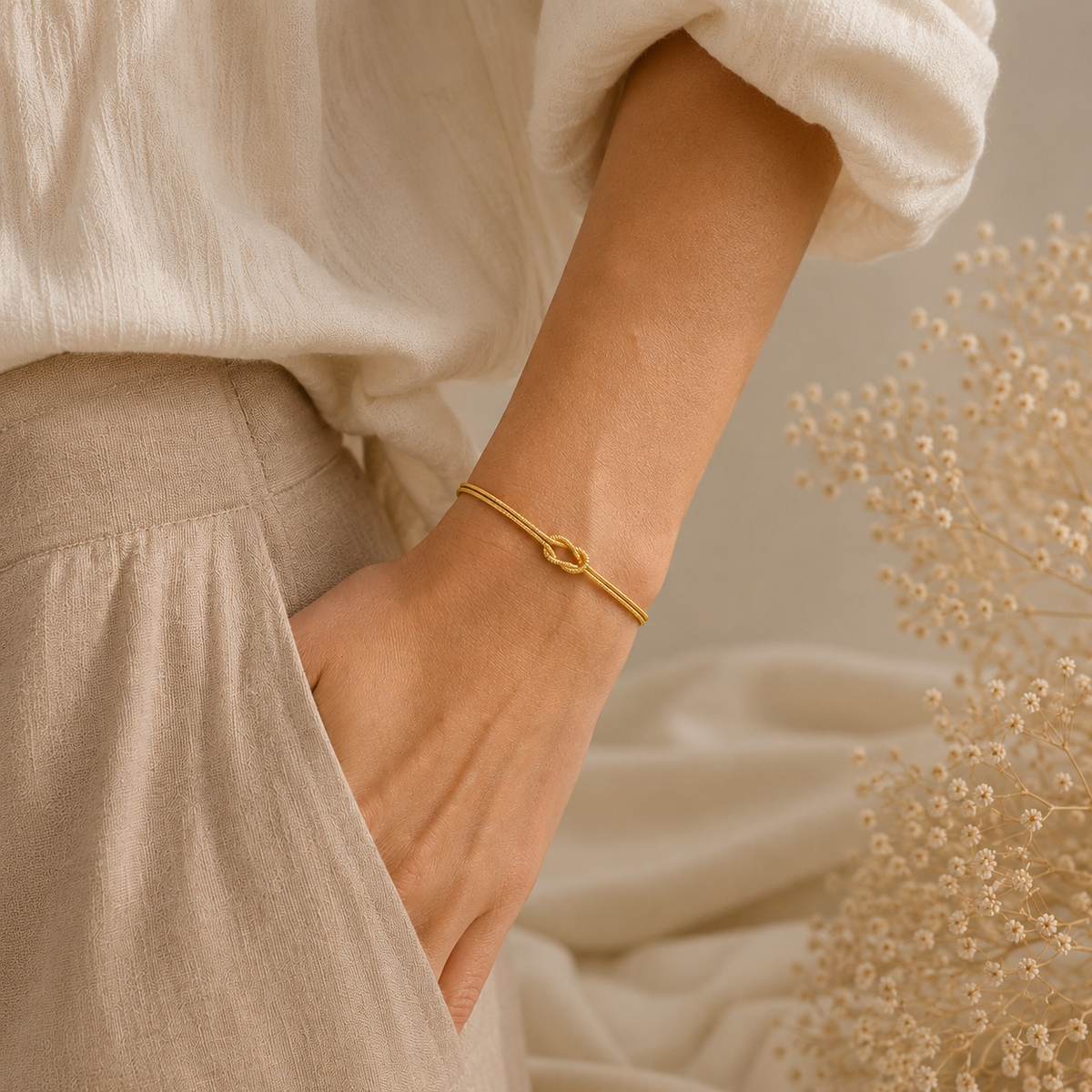 Vínculo Infinito | pulsera con nudo de amor