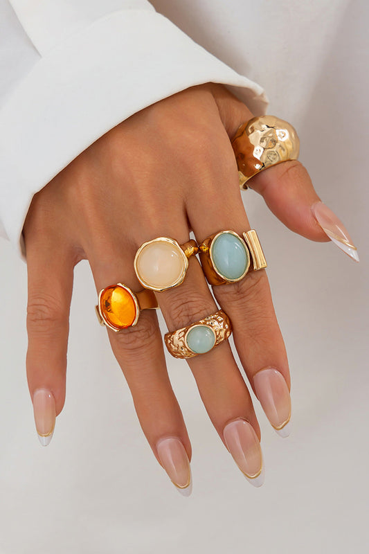 Conjunto de Anillos Abiertos con Strass