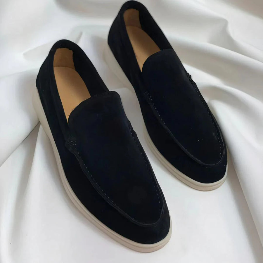 FELIX™ | Mocasines de ante con suela híbrida