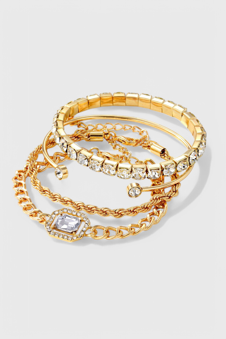 Tania | Conjunto de Pulseras con Tachuelas