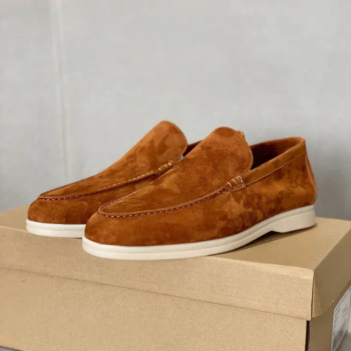 FELIX™ | Mocasines de ante con suela híbrida