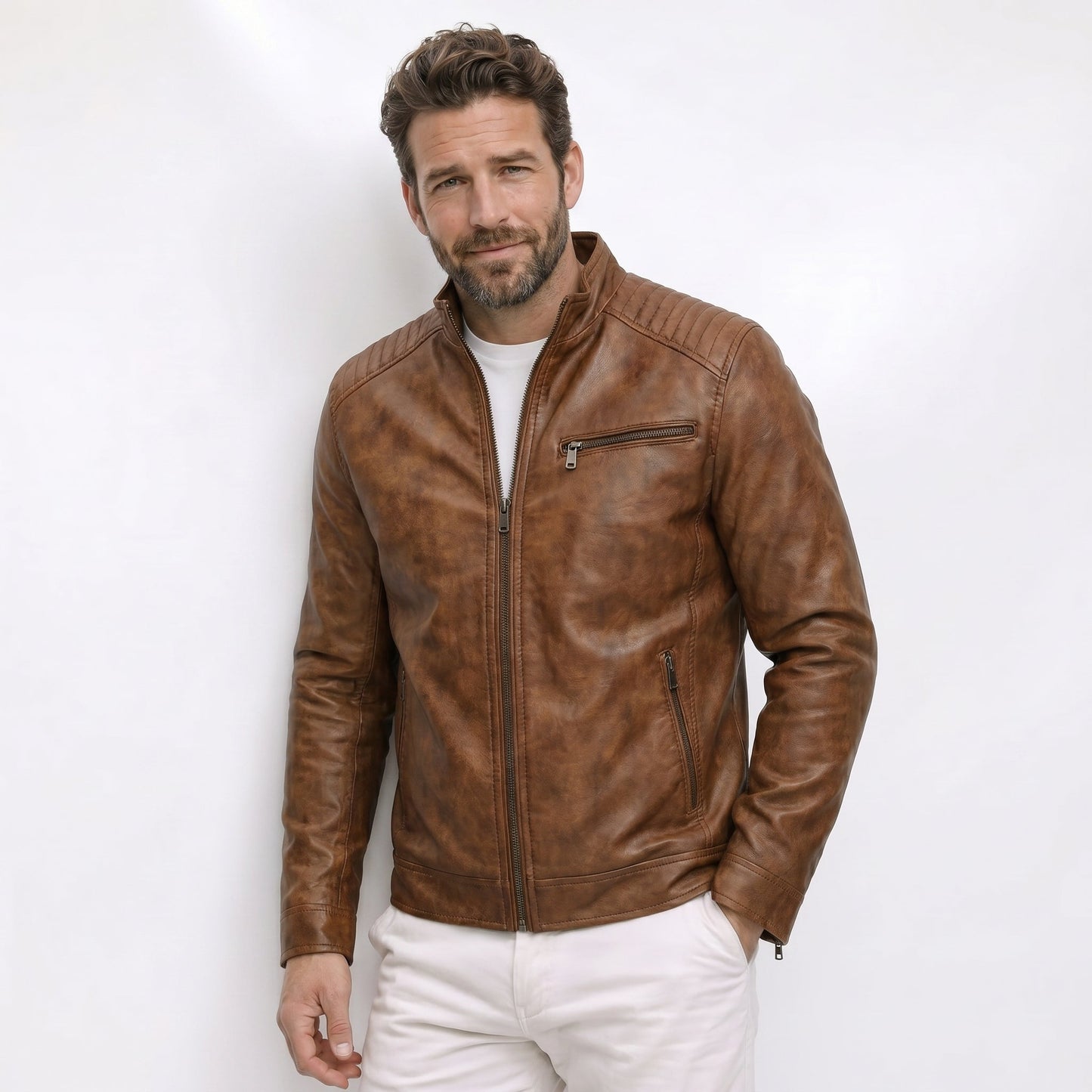Pedro | Chaqueta de cuero sintético
