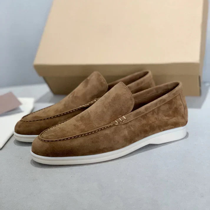 FELIX™ | Mocasines de ante con suela híbrida