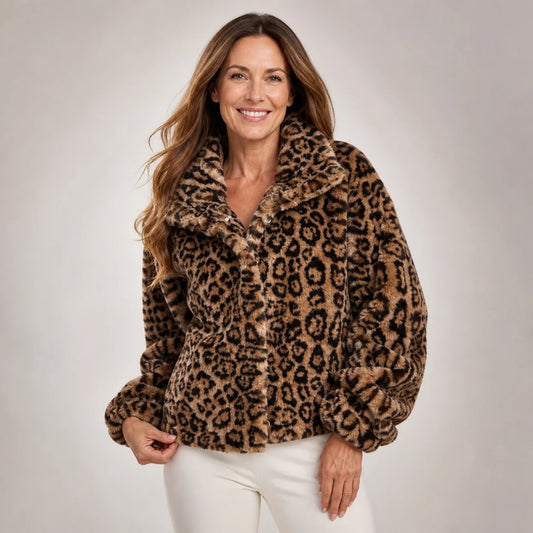 Londra | Abrigo con Estampado de Leopardo