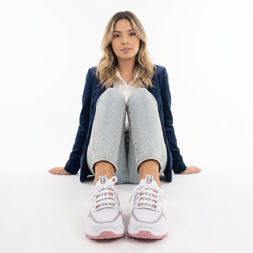 Salma | Zapatillas Ortopédicas Knit Multicolor Suela Chunky