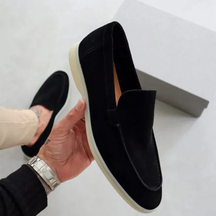 FELIX™ | Mocasines de ante con suela híbrida