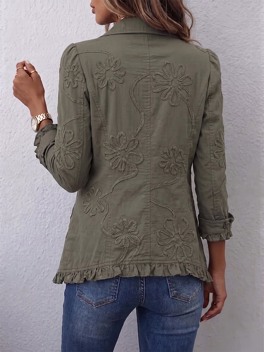Susana | Chaqueta Bordada con Volantes