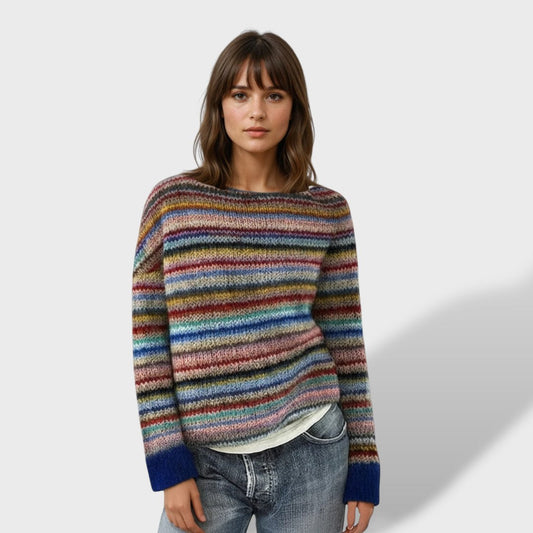 Marta | Jersey elegante de rayas de manga larga